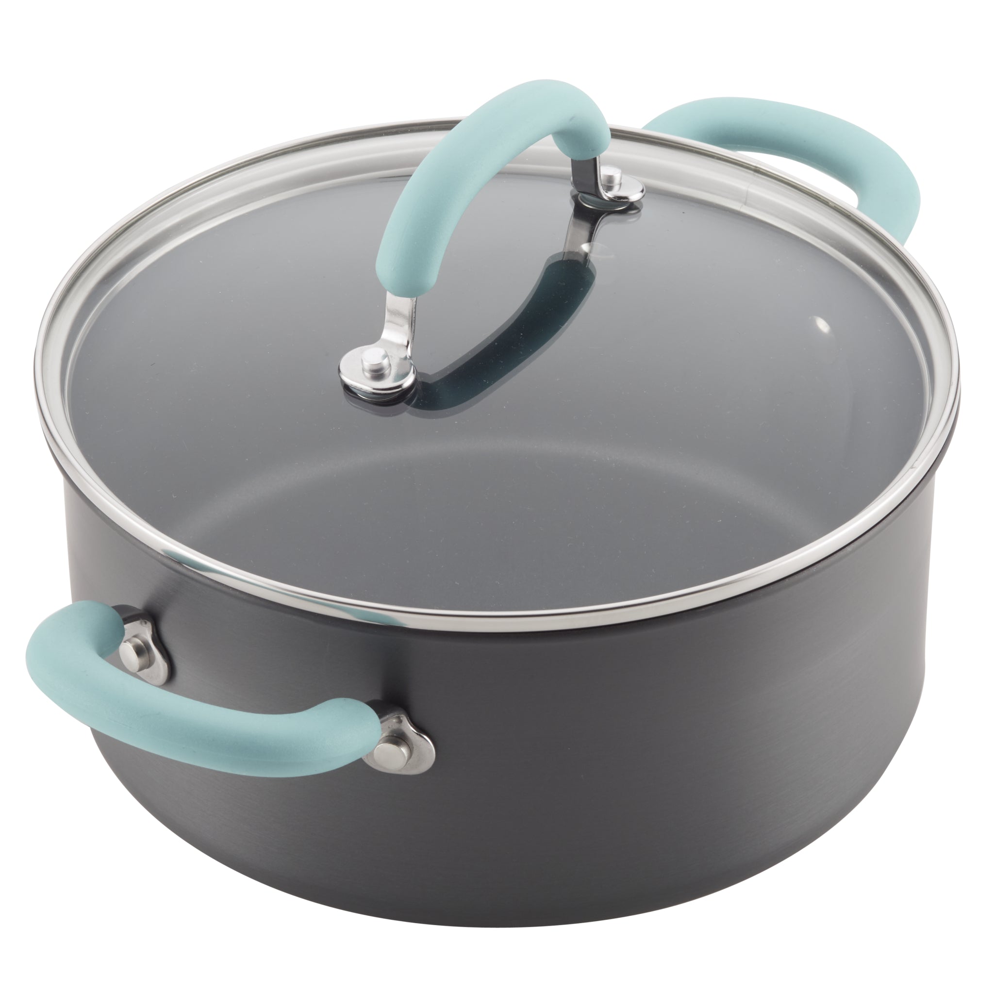 10-Piece Create Delicious Hard Anodized Nonstick Induction Cookware Set - Image 2