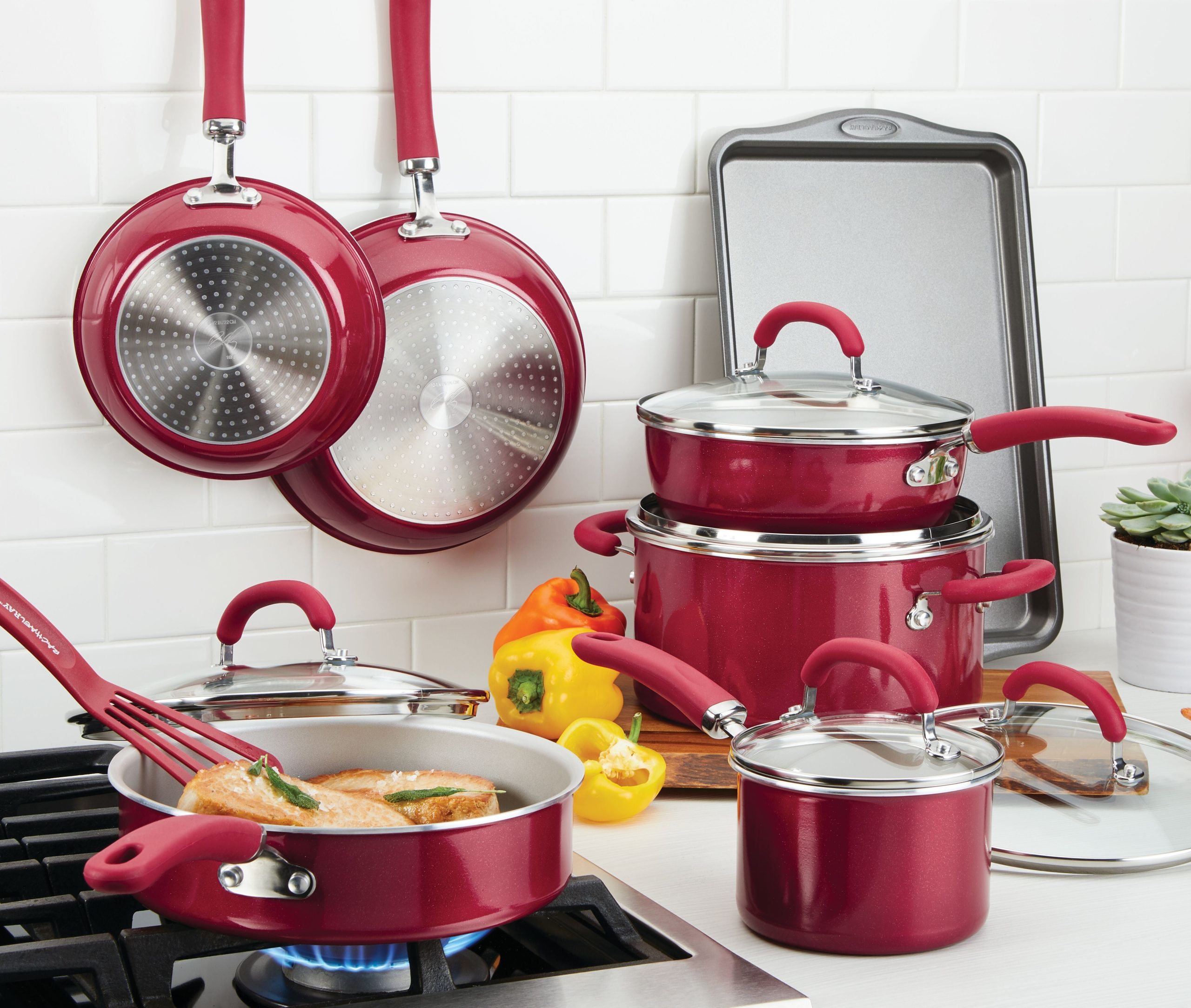 13-Piece Create Delicious Nonstick Induction Cookware Set - Image 27