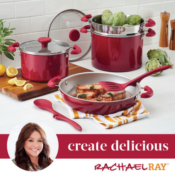 8-Piece Create Delicious Stacking Nonstick Induction Cookware Set - Image 15
