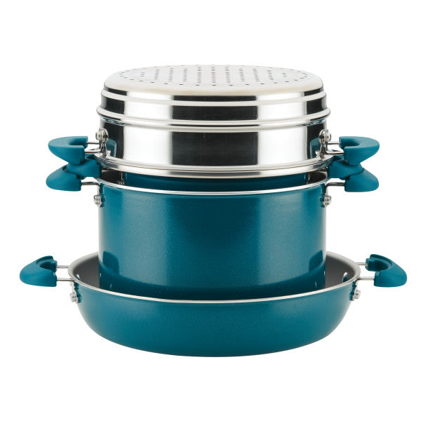 8-Piece Create Delicious Stacking Nonstick Induction Cookware Set - Image 10