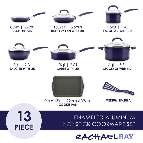 13-Piece Create Delicious Nonstick Induction Cookware Set - Image 32