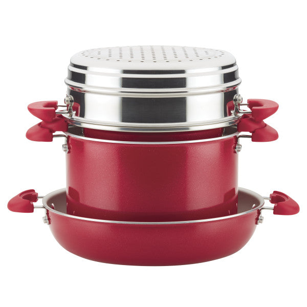 8-Piece Create Delicious Stacking Nonstick Induction Cookware Set - Image 14