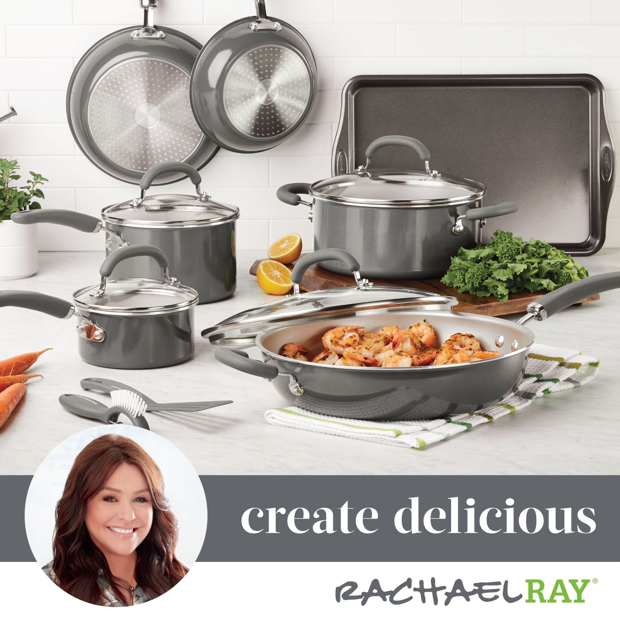 13-Piece Create Delicious Nonstick Induction Cookware Set - Image 11