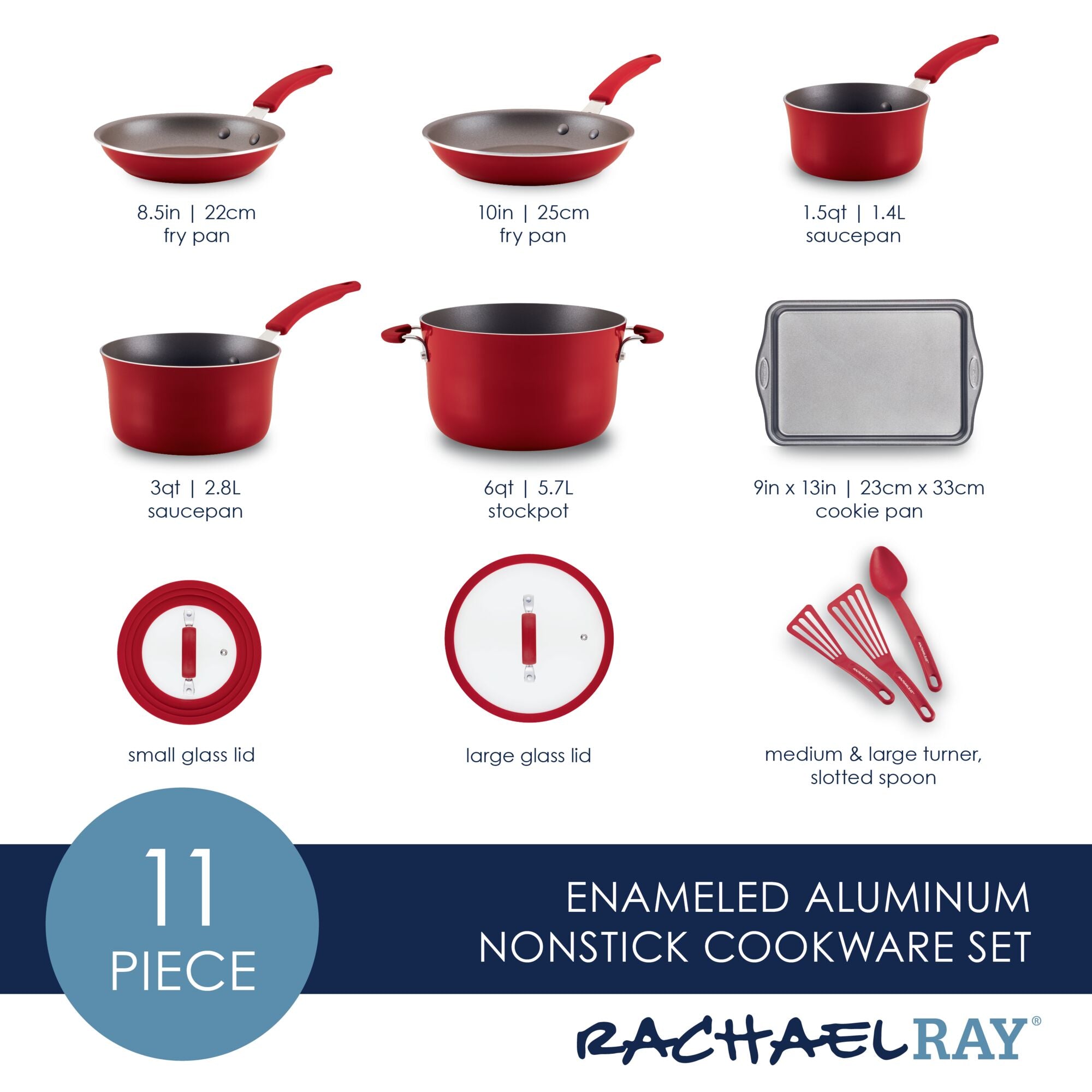 Cook + Create Nonstick Cookware Sets - Image 13
