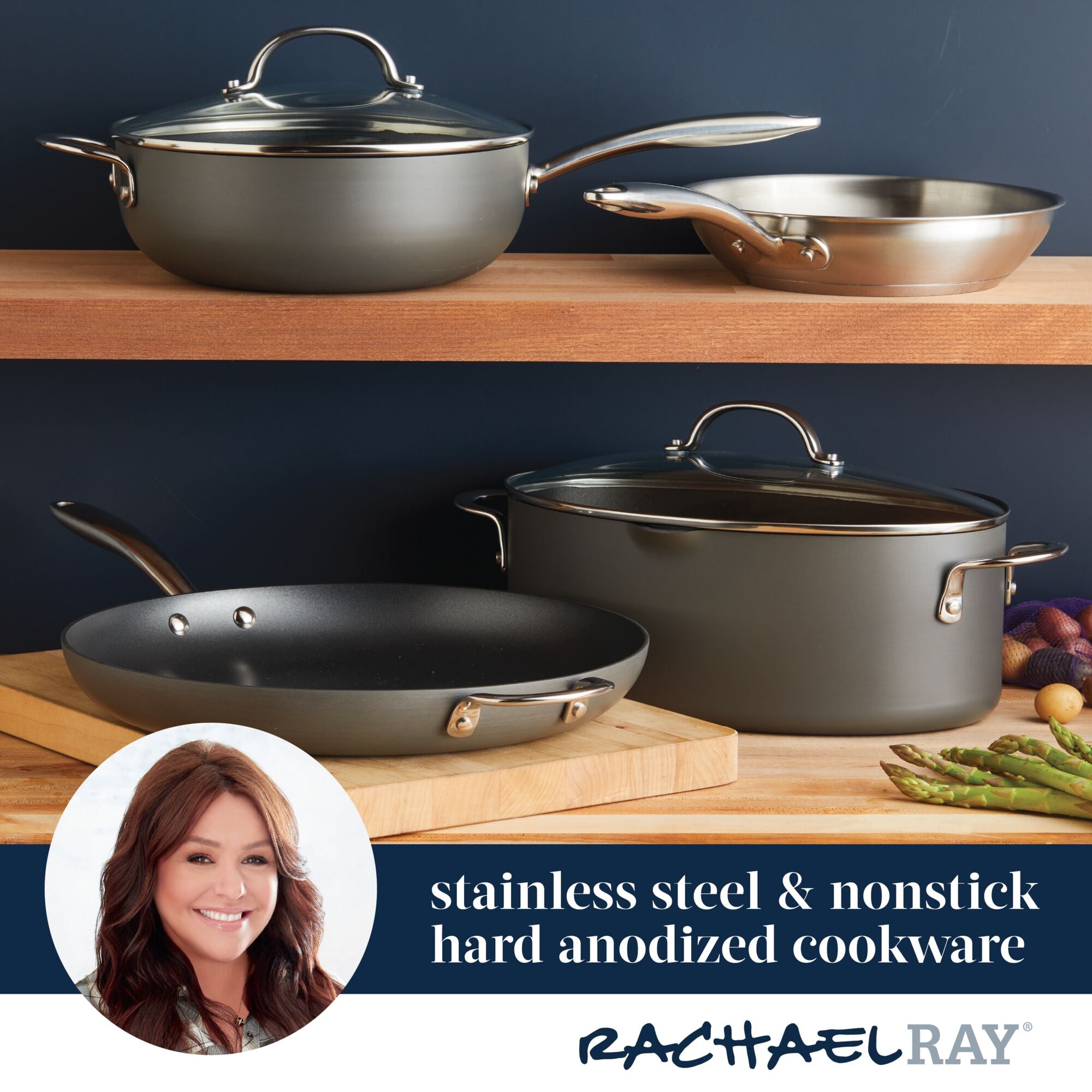 5-Quart Professional Hard Anodized Nonstick Oval Sauté Pan with Lid - Image 7