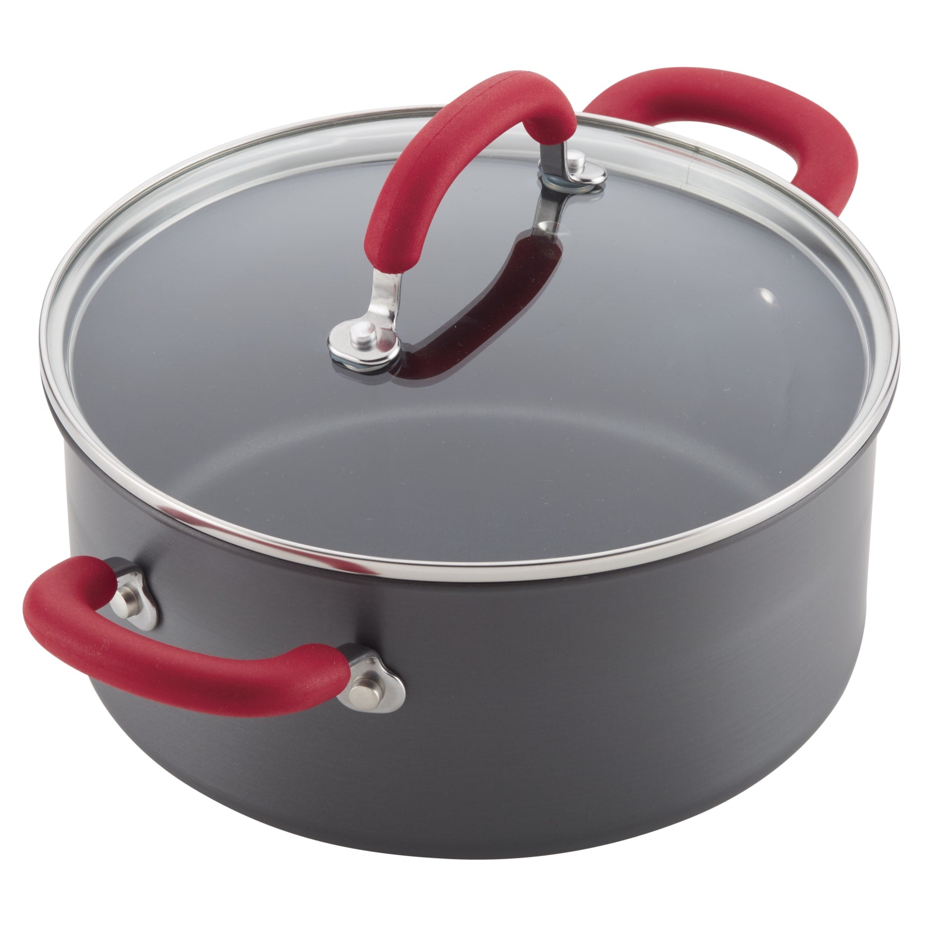 11-Piece Create Delicious Hard Anodized Nonstick Induction Cookware Set - Image 6