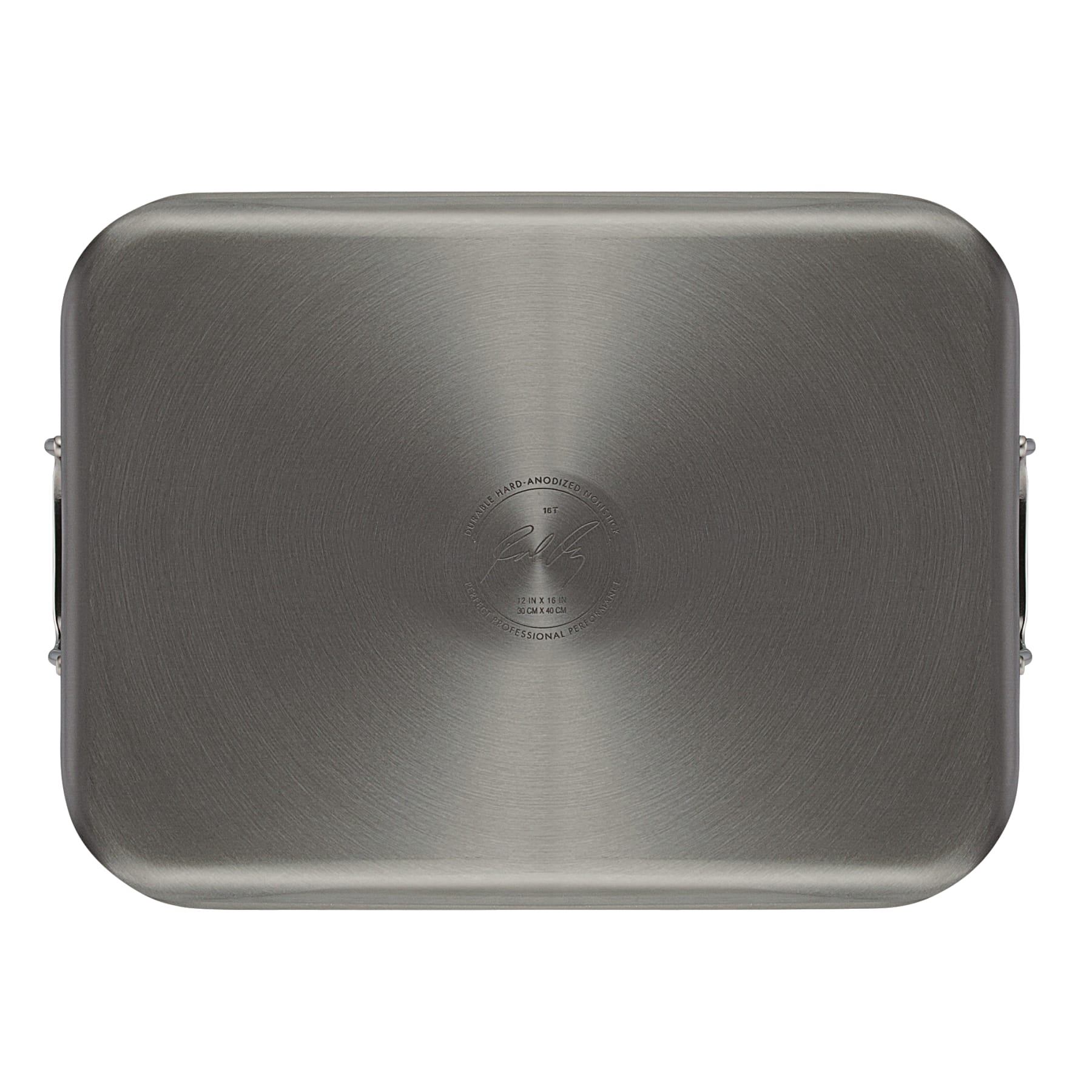 16-Inch x 12-Inch Nonstick Hard Anodized Roaster with Reversible Rack - Image 9