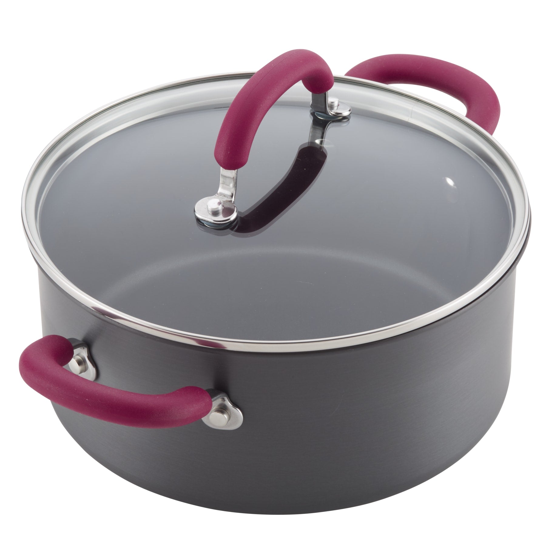 11-Piece Create Delicious Hard Anodized Nonstick Induction Cookware Set - Image 5