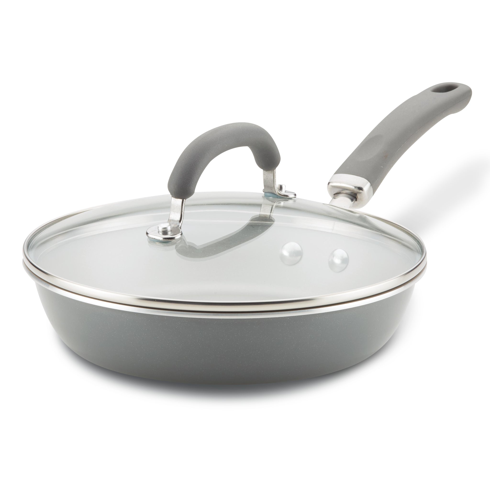 9.5-Inch Create Delicious Nonstick Induction Covered Deep Frying Pan - Image 2