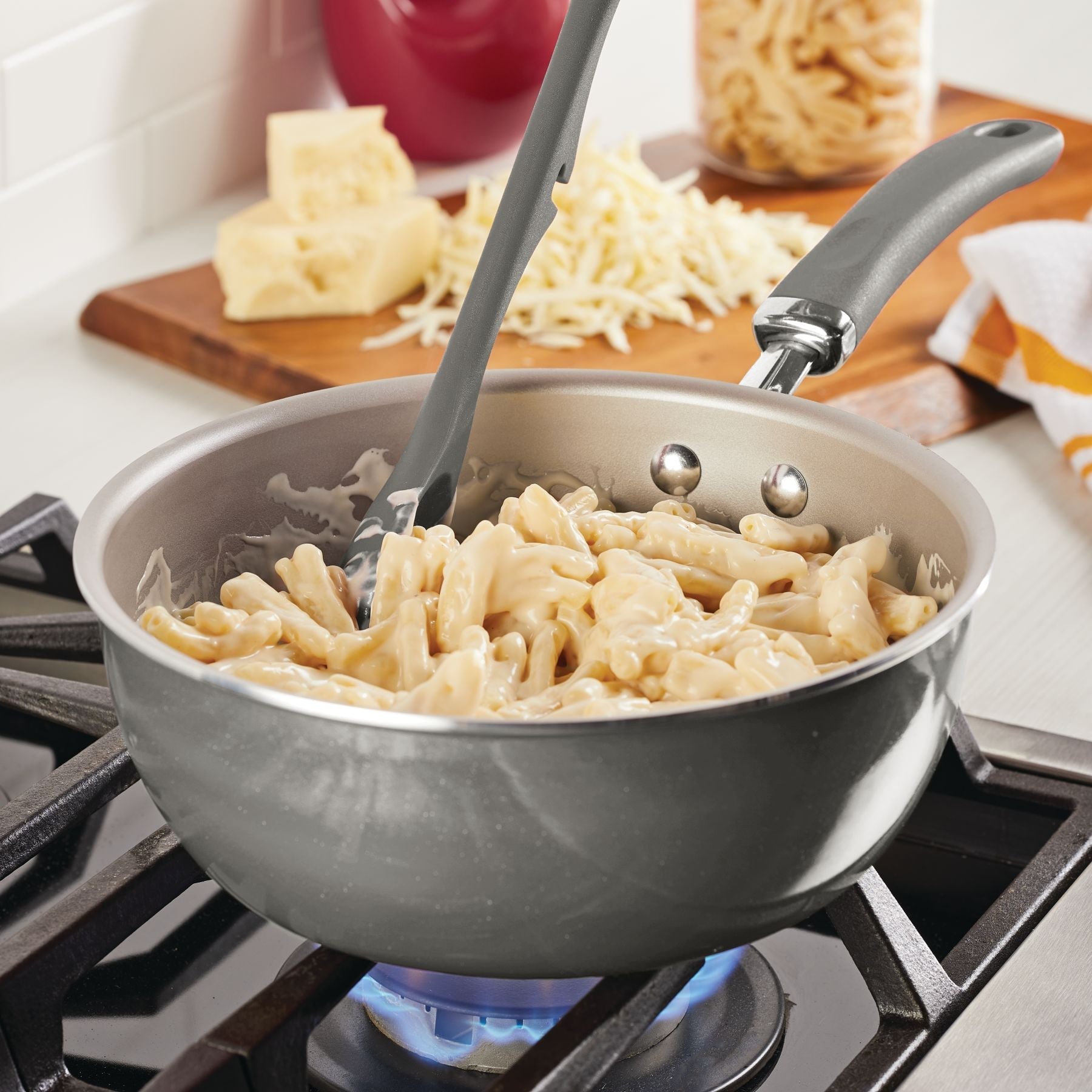 3-Quart Create Delicious Nonstick Induction Covered Chef Pan - Image 9
