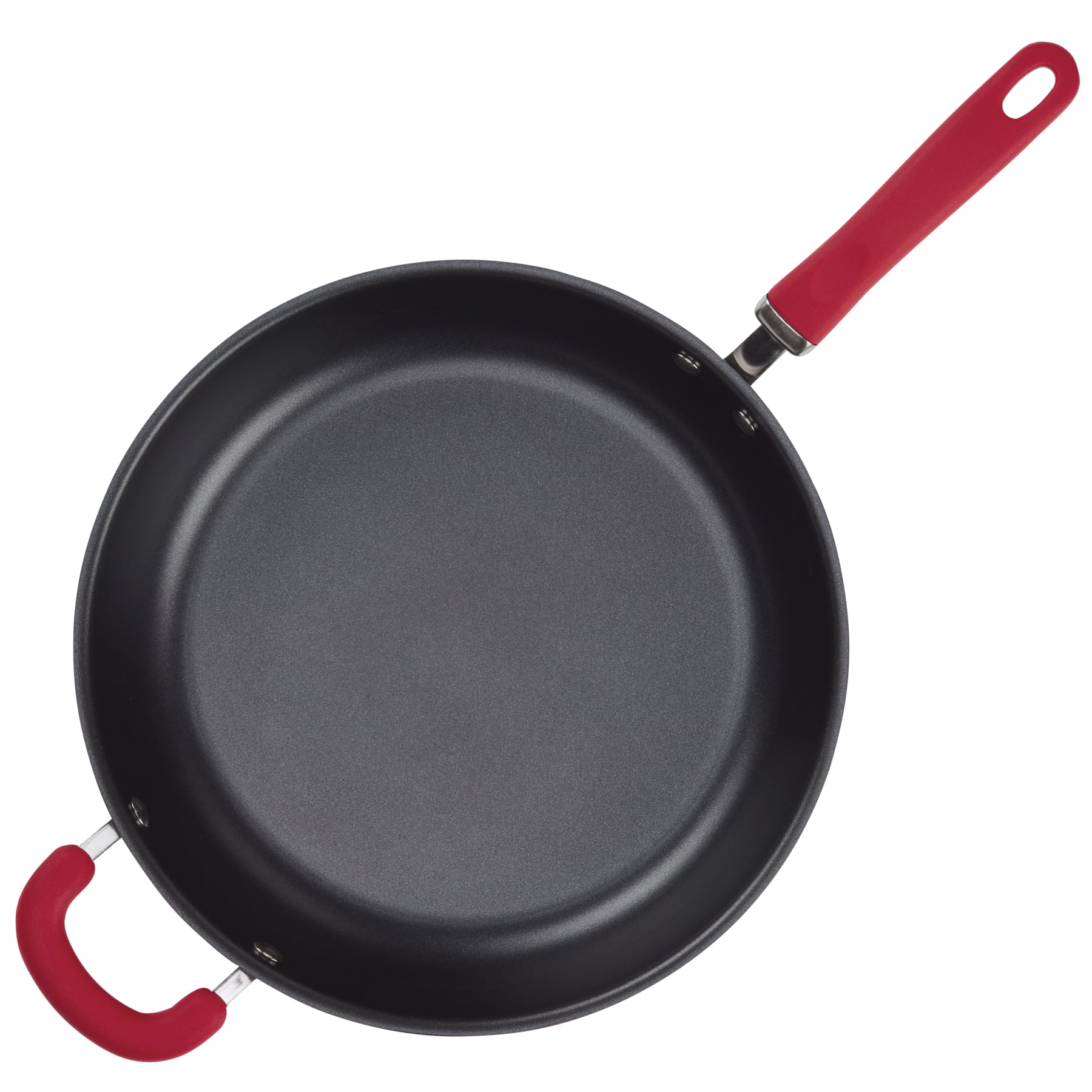 12.5-Inch Create Delicious Anodized Nonstick Induction Deep Frying Pan with Helper Handle - Image 8