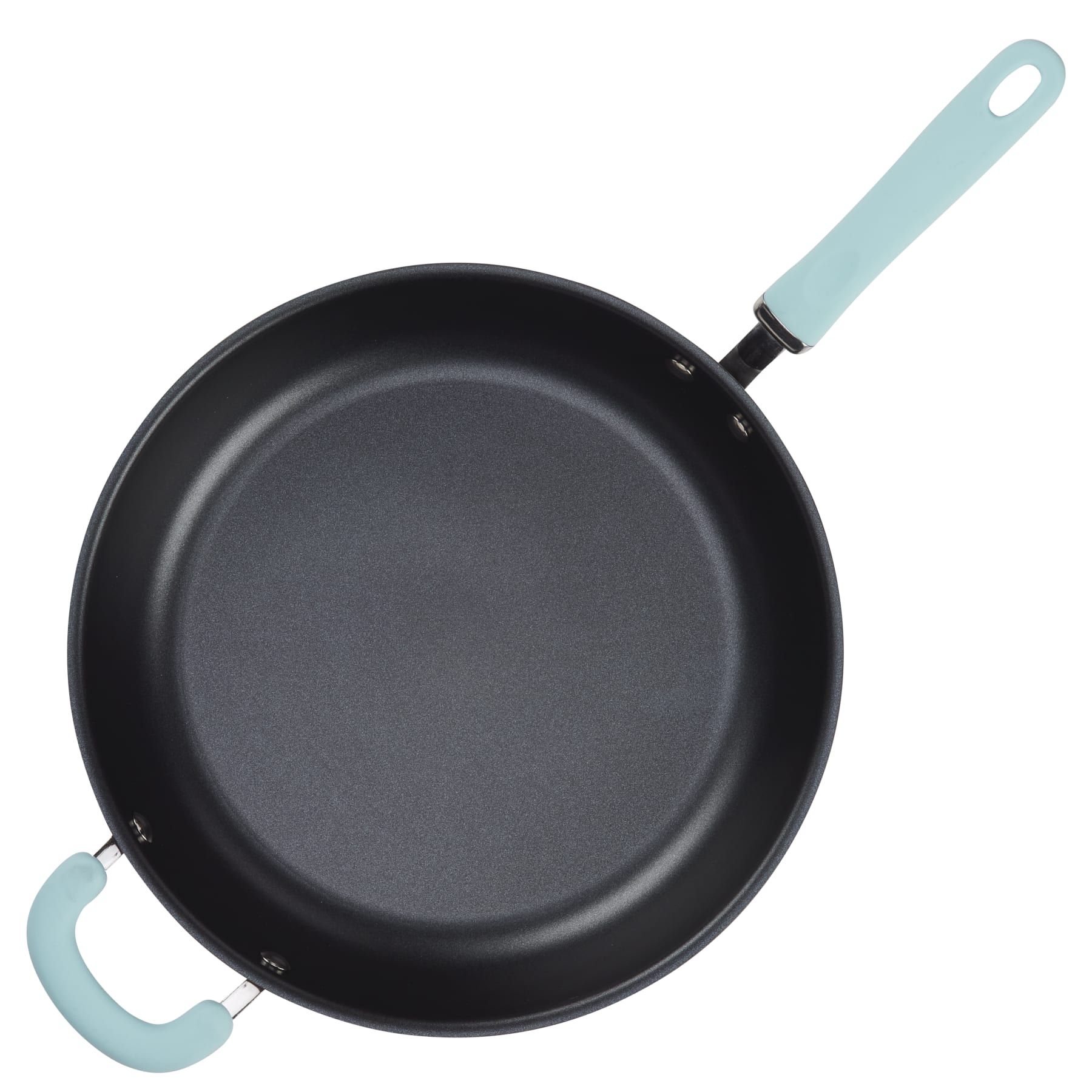 12.5-Inch Create Delicious Anodized Nonstick Induction Deep Frying Pan with Helper Handle - Image 10
